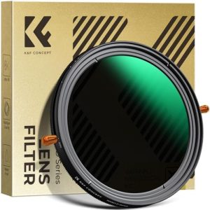 K&F CONCEPT 67mm Variable Fader ND2-32 ND Filter and CPL Circular Polarizing Lens Filter in 1 for Camera Lens Waterproof Neutral Density Polarizer Filter (Nano-D Series)