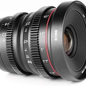 Meike 25mm T2.2 Manual Focus Prime Mini Cinema Lens for Micro Four Thirds MFT M43 Mount Cameras